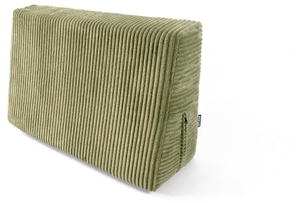 POKAR Palettenkissen Seitenkissen 60x40 cm | Palettenauflage aus Cordstoff mit Abnehmbarem Bezug | Eckkissen für Palettensofa und Gartenmöbel | Öko Tex Zertifiziert | Made in EU | Khaki
