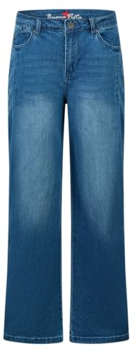 Buena Vista Wide Leg Pleat air Denim - Schlagjeans - Weite Damen Jeans - XL