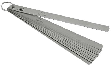 HELIOS-PREISSER 0606172 Fühlerlehren 20 Blatt, 300 x 13 mm, 0,05-1 mm
