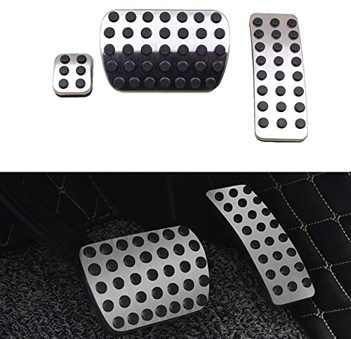 Bremspedalauflage Abdeckung Fußpedalauflagen Aluminiumlegierung Autoinnenraum rutschfest Kein Bohren Kompatibel mit Benz W176 W245 W246 W251 W164 x164 x166 W251 W168 W169