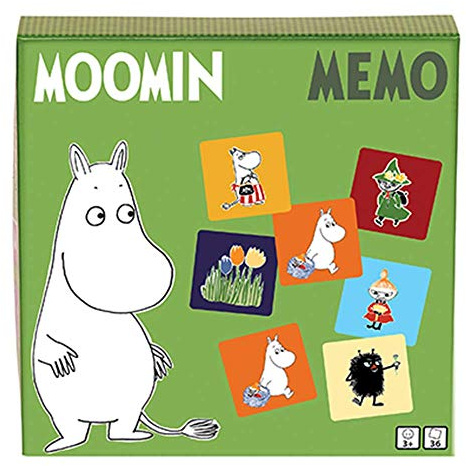 Barbo Toys - Moomin Memo – Mumins Memory Spiel - 36 Karten - Geeignet für Kinder ab 3 Jahren - Mit den Lustigen Charakteren aus dem Mumins-Universum dekoriert sind.