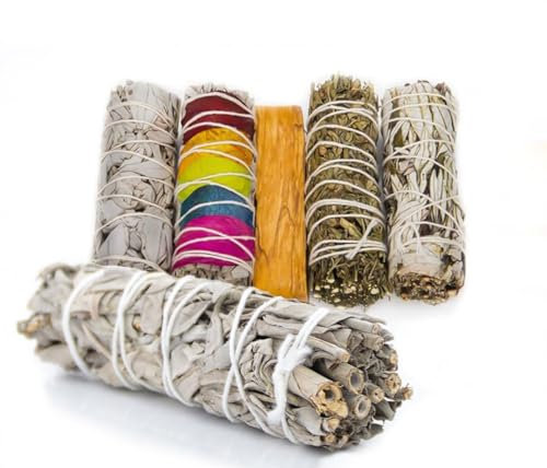 COPALOSANTO Incienso Natural De Palo Santo Y Salvia California | Limpieza Energética para El Hogar | Ruda Y Romero | Sahumerio | Limpieza Espiritual con Petalos De Rosa Naturales | Bendición Y Amor