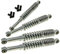 Stoßdämpfer Set 310mm + 340mm Chrom verstellbar, 4 Stück für Simson Schwalbe KR51