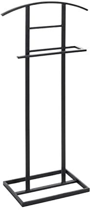 HAKU Möbel Cameriere da uomo nero, metallo - Dim. L 45 cm x A 101 cm x P 26 cm, Stile Moderno