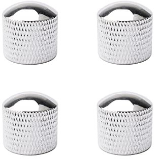Pxyelec 4Pcs Metall Gitarre Regler Lautstärke Tone Control Dome Knöpfe Gitarre Bass Teile Chrom
