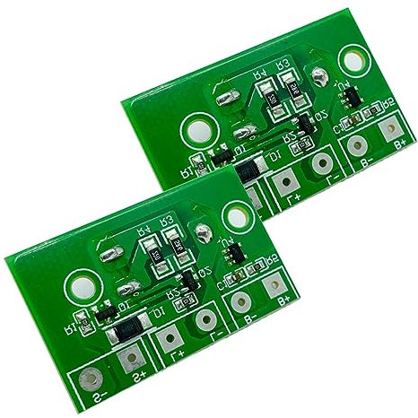 POFET 2PCS Solar Lamp Circuit Board Solar Lawn Lamp Control Circuit Board for 3.7V Lithium Battery