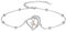 MEDWISE Ballerina Fußkettchen 925 Sterling Silber Herz Fußkettchen Damen Fußkette Armkette Tänzerin Schmuck Fussketterl für Damen Mädchen Ehefrau Mutter Geburtstag Geschenk Weihnachten