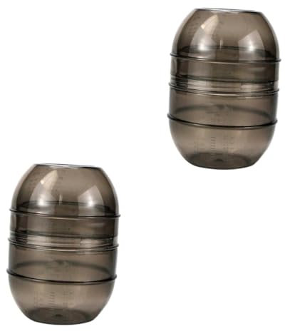 minkissy 2pièces Bol De Coloration Pour Cheveux Avec Échelle De Mesure Mélangeur Pratique Pour Salons Et Base Antidérapante Réutilisable Facile à Utiliser Pour Colorations
