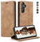 KZB Handyhülle für Samsung Galaxy A55 5G Hülle Premium Lederhülle Klappbar Flip Case Tasche Magnet Kartenfach Standfunktion Klapphülle Schutzhülle für Samsung Galaxy A55 - Braun