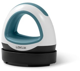 LOKLIK Mini Heat Press - Portable Heat Transfer Vinyl Machine for Sublimation Printing with Compact Plate, HTV Craft Heatpress Machine for Fabric Transfers, Blue