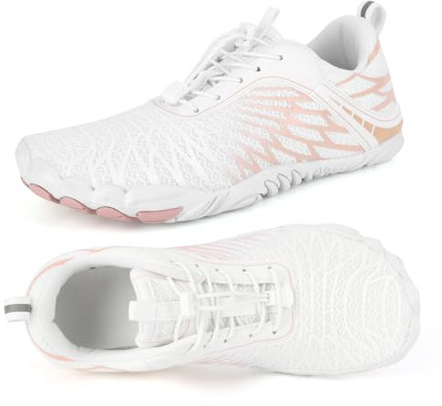 RUYI Barfußschuhe Damen Herren Barfussschuhe Minimalistische Traillaufschuhe Atmungsaktiv Walkingschuhe mit Breiter Zehenbox & Zero-Drop Sohle - Unterstützt einen Gesunden Gang
