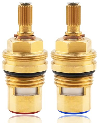 Cartouche de robinet pour Hansgrohe 94008000 94009000, cartouche de rechange large compatible avec robinet Hansgrohe, cartouches de robinet chaud/froid