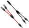 ANBOO 1 Cable Panneau Solaire, Câble Solaire 4 Mm2(Compatible avec 6mm2), Connecteur MC4(1 À 2 Branches), Y Connecteurs Câble, Panneaux Solaires, Rouge Et Noir, Cable Mc4, Panneau Solaire Ecoflow
