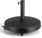GOPLUS - Pie de sombrilla con ruedas, 23 kg, soporte de sombrilla redondo de resina con asas, adecuado para postes de sombrilla de 38/48 mm, base de sombrilla para jardín, patio, terraza, patio