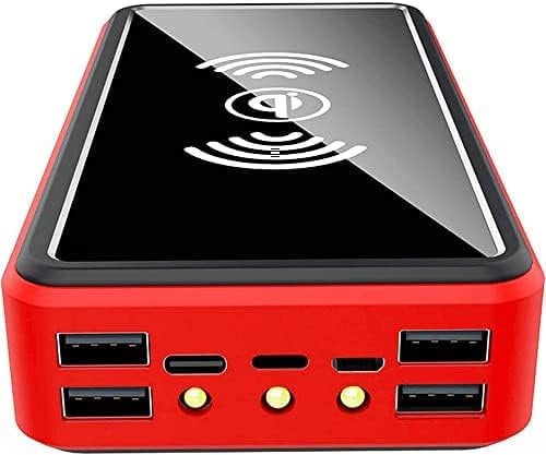 Chargeur Solaire sans Fil Portable 100 000 mAh – Batterie Externe avec indicateur d'état LED, Batterie Externe Haute capacité, banques d'alimentation Portables PD USB C, Charge Rapide