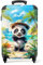 NoBoringSuitcases.com Valise Enfant, Valise Cabine, Valise Cabine Enfant, Bagages Enfant, Valise Enfant Roulette, Suitcase, Valise Enfant Cabine, Valise Cabine 55x35x25cm (Panda - Tropical)