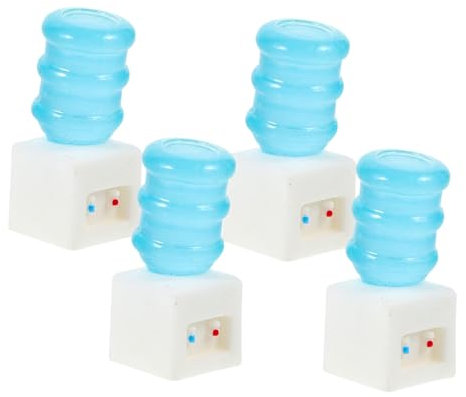 Hohopeti 4pcs Mini Water Dispenser House Home Decor Home Scene Decor Tiny Water Dispenser Miniature Water Fountain Water Dispenser Ornament Mini Dispenser Kitchen Appliance Model Plastic