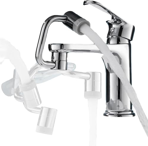 1080 Wasserhahnverlängerung für Küchenspüle – 2-Wege-Austausch des Küchenarmaturkopfs | Roboterarm-Adapter, Küchenspüle, Wasserhähne, Blasendüse