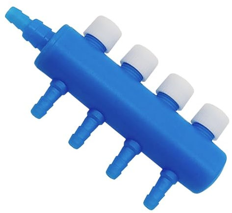 Fish Tank Air Splitter, Fish Tank Air Pump Splitter Valve, Aquarium Air Control Lever Valve Distributor Splitter Airline Tube Connector