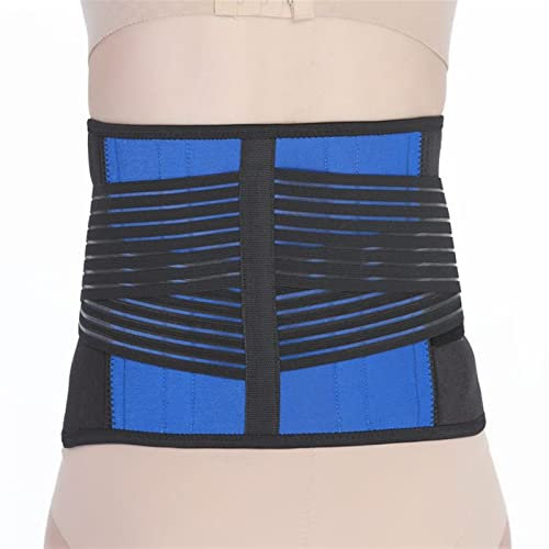 Lendenwirbelstütze, Schlankheitsgürtel, Rückenstützgürtel, Taillentrainer-Gürtel für Männer und Frauen, Gewichtsverlust, Fitness, Fatburner, Workout mit doppelt verstellbarem (Schwarz-XXXXL/XXXX-Groß