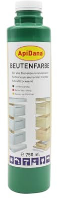 Beutenfarbe 750 ml Beutenschutzfarbe Schutz Bienenbeuten 5m²/ltr. Imkerei Imker Bienen, Grün (750ml)