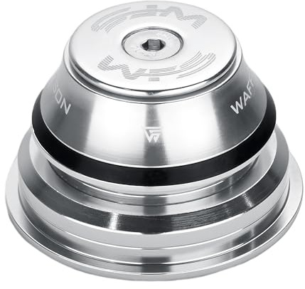 wfs HY875 1-1/8-1-1/2 Zoll Semi-Integrated Threadless Headset 15,4 mm Top Cone, Silber, HS06ZQSIL