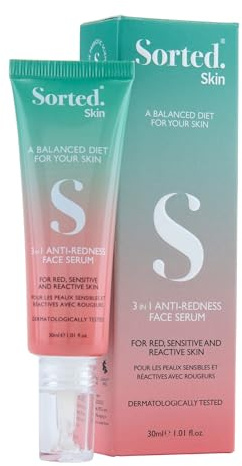 Sorted Skin 3-in-1 Anti Rötungen Creme Gesicht – Creme Rosacea Gesicht - Anti Rötungen Gesichtscreme mit SPF 50 & Blaulichtfilter - Rosacea Gesichtspflege – 30 ml