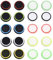 20 tappi Joystick per PS5/Ps4/PS3, Thumbstick Swappable Cache Controller Silicone x Analogico Protezione Cap Controller Tasto Stick Thumbsticks Sostituzione Accessori per Switch Xbox Grip