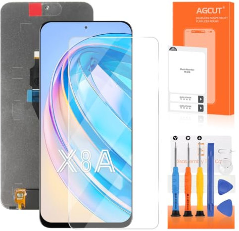 AGCUT Pantalla LCD para Huawei Honor X8A Pantalla de Repuesto para Honor X8A 2023 CRT-LX1 CRT-LX2 6,7 pulgadas Reemplazo de pantalla Digitizer Pantalla táctil Digitalizador Completo Ensamblaje con