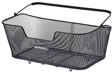 Basil Unisex – Erwachsene Base XL Fahrradkorb, schwarz, 5 Kg