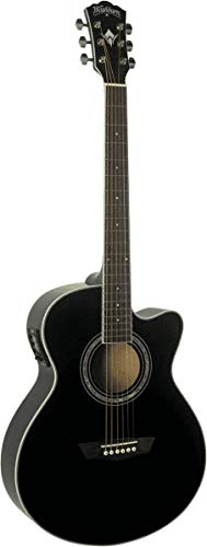 Washburn EA12B Festive Series Mini Jumbo Cutaway Acoustic Electric Guitar