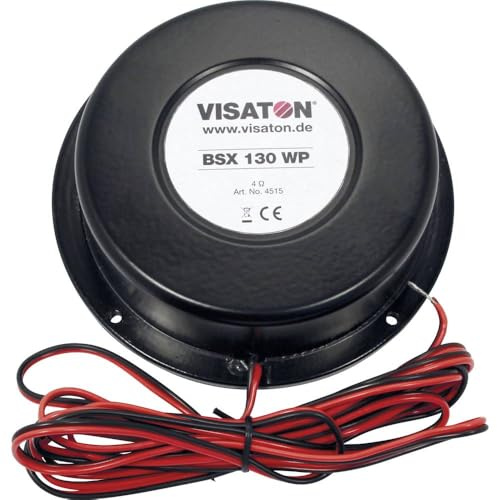 Visaton 4515 Körperschallwandler BSX 130 WP - 8 Ohm Lautsprecher schwarz