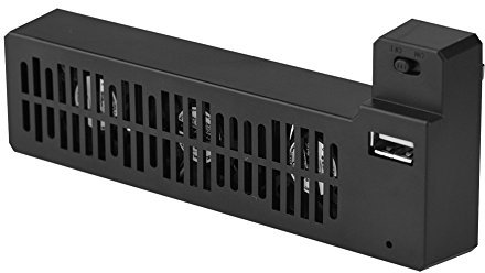 One X Cooling Fan, External USB Cooler System Cooler with Cooling 3 Fans for One X Gaming Console (Black)