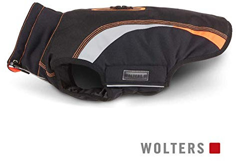 Wolters Outdoorjacke Hundemantel Xtra Strong schwarz/grau mit neon-grün