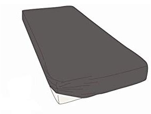 Kayori Shizu Perkal Spannbettlaken 40cm Steg Größe 140-160x200-220cm Farbe Anthrazit Uni Einfarbig Topper Baumwolllaken Betttuch Spannbetttuch Percale-Baumwolle