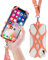 ROCONTRIP 2 in 1 Cell Phone Lanyard Strap Case Holder with Detachable Neckstrap Universal for Smartphone iPhone 13,12 11 iPhone14 Pro Max, Samsung LG Huawei P10 4.7-6.5 inch