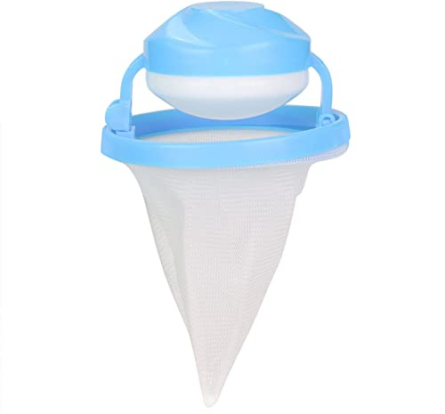 Waschmaschinen-Haar-Fänger, schwimmender Flusen-Ineinander greifen-Beutel-Haustier-Haar-Kollektor-Wäscherei-Filterbeutel für Waschmaschine, 3.74 * 4.92 Zoll(Blau)