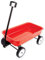 Gamez Galore Red metal Pull-Along Cart/Trailer, Red