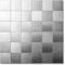 Stick on Tiles for Kitchen, Peel and Stick Mosaic Tiles Backsplash Metal Stainless Steel for Bathroom, Camper, Fireplace