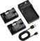 DSTE 2PCS LP-E6 LPE6 Batterie et Chargeur Compatible avec Canon EOS 5D Mark II, 5D Mark III, 5DS, 6D, 7D, 60D, 60Da, 70D, 7D Mark II, 7D Mark III