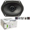 Ciare 1 CZ180 CZ 180 altoparlante diffusore coassiale 2 vie ovale 5 x 7 13,00 x 18,00 cm 130 x 180 mm 50 watt rms 100 watt max impedenza 4 ohm auto, 1 pezzo + 5 adesivi omaggio