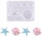 PandaHall Lot de 5 moules en silicone pour l'organisation marine - Coquillage, étoile de mer - Moule en résine époxy UV - Pour loisirs créatifs, fabrication de pendentifs décoratifs - Blanc