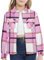 SANGTREE Flanellhemd für Mädchen und Damen, langärmelig, Knopfleiste, kariert, 3 Monate – US 2XL, Yf3 Plaid Jacket Pink, 9-10 Jahre