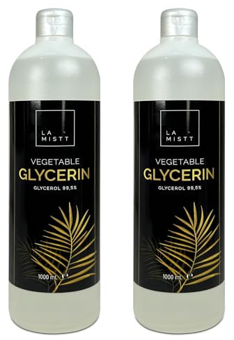 100% Glycérine Végétale Liquide 2 Litres | Grade pharmaceutique | Hydratant Idéal pour les Cheveux et le Corps - Sans Parfum