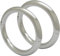 ACECHANNEL Edelstahl Handgelenk Manschetten Armband abschließbarer Armreif mit abnehmbarem O-Ring Restraints Armbänder (80MM X 70MM, Brushed Silver)