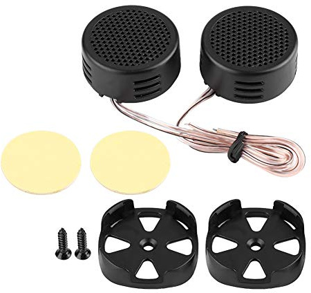 AMONIDA 12 V 500 W Mini-Autolautsprecher Audio-Hochtöner, Kalottenhochtöner 35 Mm 98 DB Lautsprecher Autolautsprecher für Auto-Audiosystem-Zubehör (Schwarz)