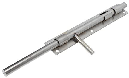 DOITOOL Iron Fence Gate Floor Bolt Door Latch Bolt Door Foot Lock Stainless Steel Security Lock