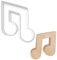 Music Note Eight Cookie Cutter - 3 Sizes