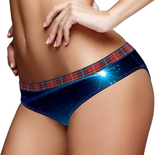 JAVENPROEQT Art 3 Wise Kings Krippe Glitzer Himmel Damen Unterwäsche Sexy Low Rise Full Cover Briefs Comfy Sport Knickers For Women, mehrfarbig, 36