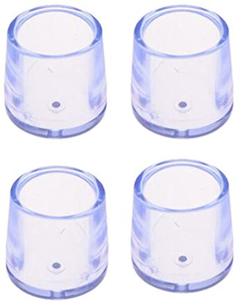 pistro Lot de 4 pieds de chaise antidérapants ronds pour tabourets de bar - 18 mm de diamètre